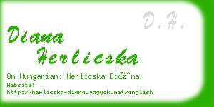 diana herlicska business card